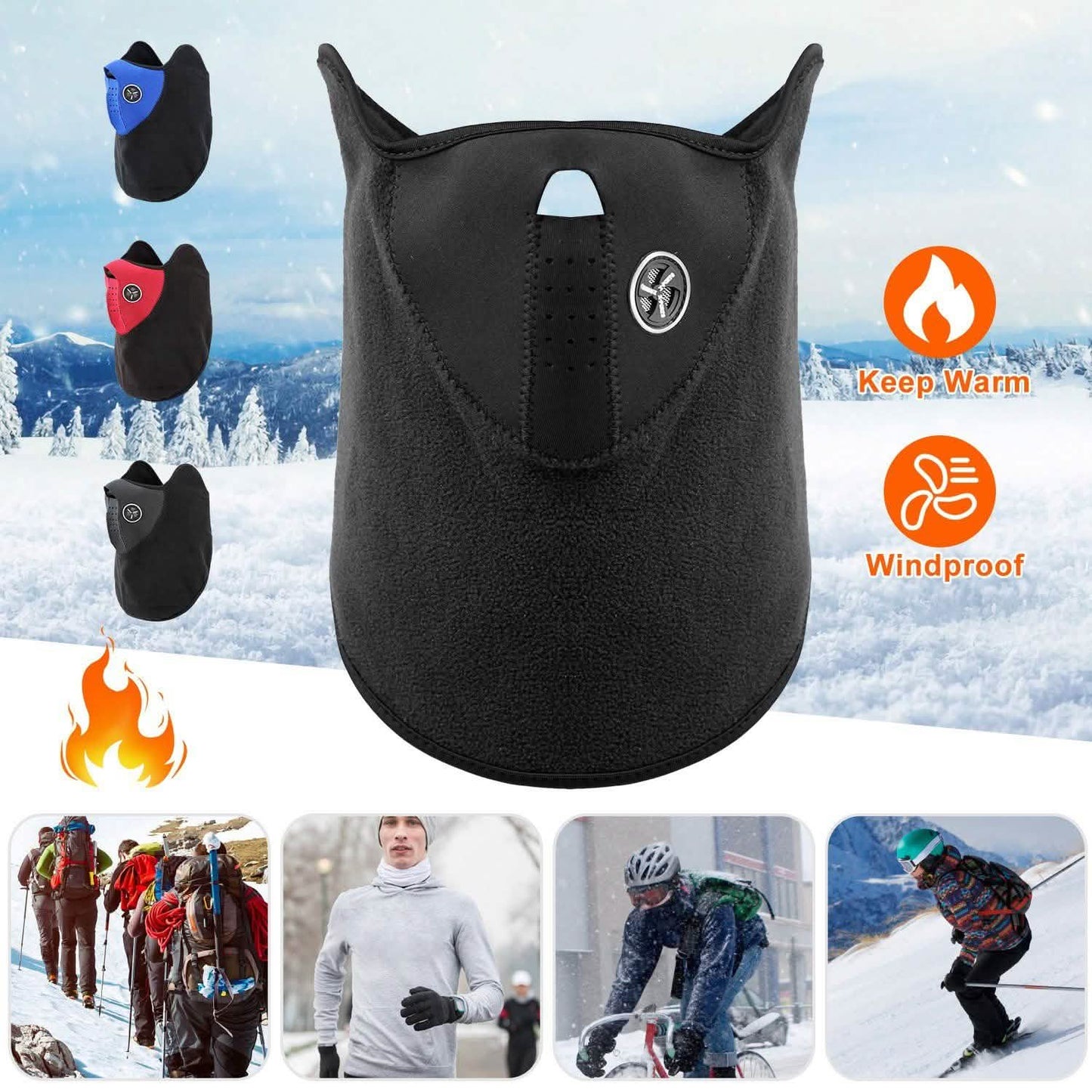 Half Face Mask for Bike Motorcycle Racing DailySale
