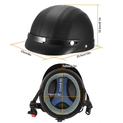 Half Motorcycle Helmet with Pilot Goggles DailySale