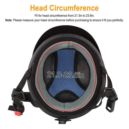 Half Motorcycle Helmet with Pilot Goggles DailySale