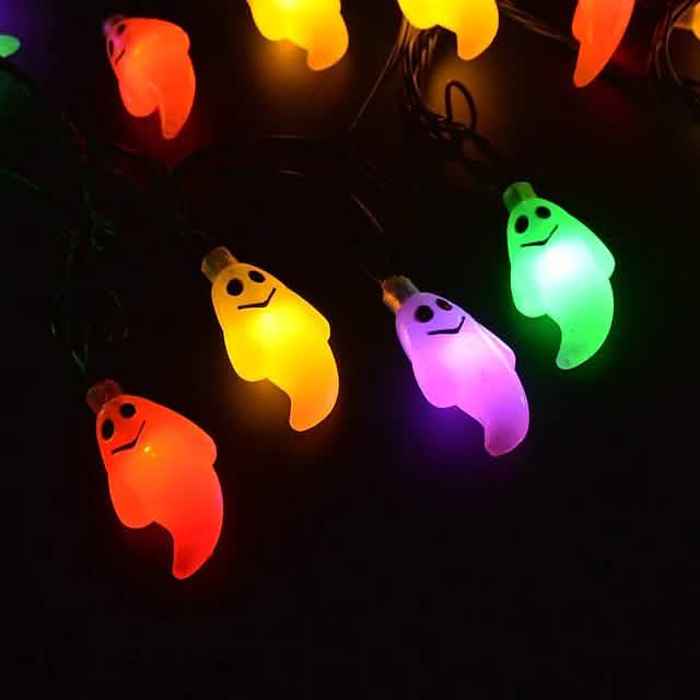 Halloween Cute Ghost LED String Lights Upholstery Lights DailySale