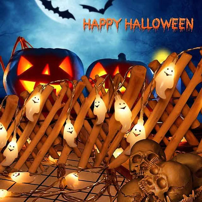 Halloween Cute Ghost LED String Lights Upholstery Lights DailySale