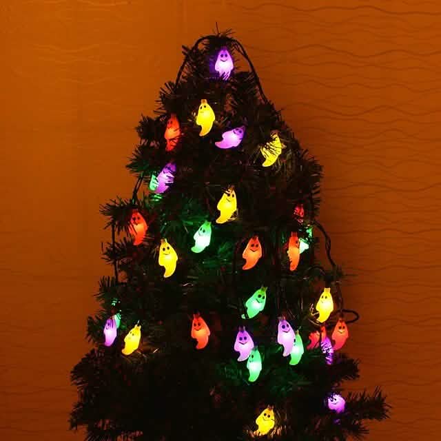 Halloween Cute Ghost LED String Lights Upholstery Lights DailySale