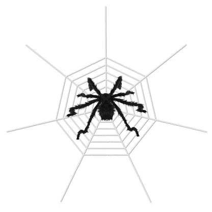 Halloween Decorations Spider 49" with 126" Tarantula Mega Spider Web DailySale