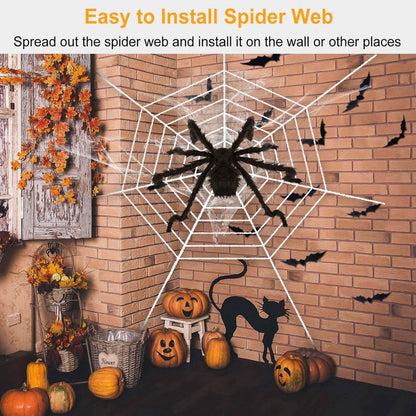 Halloween Decorations Spider Outdoor Stretch Cobweb DailySale