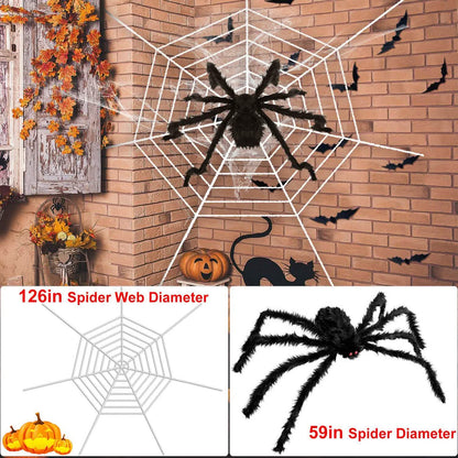 Halloween Decorations Spider Outdoor Stretch Cobweb DailySale