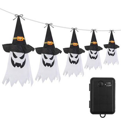 Halloween Ghost Witch Hat Hanging Light Lantern DailySale