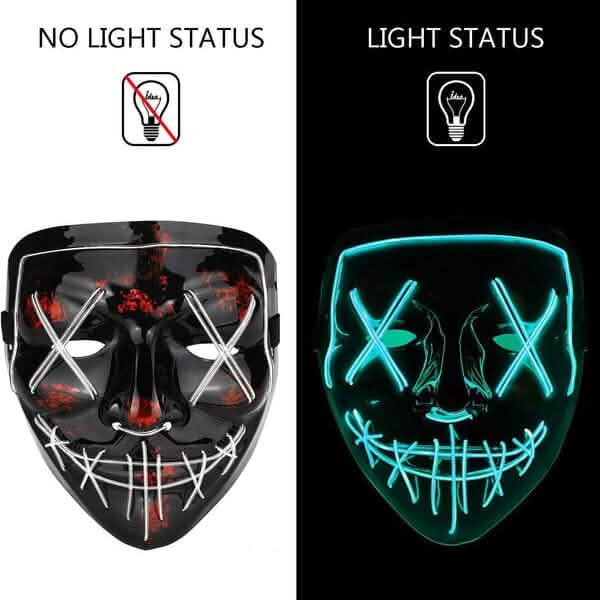 Halloween Mask LED, Light up Mask for Festival Cosplay DailySale