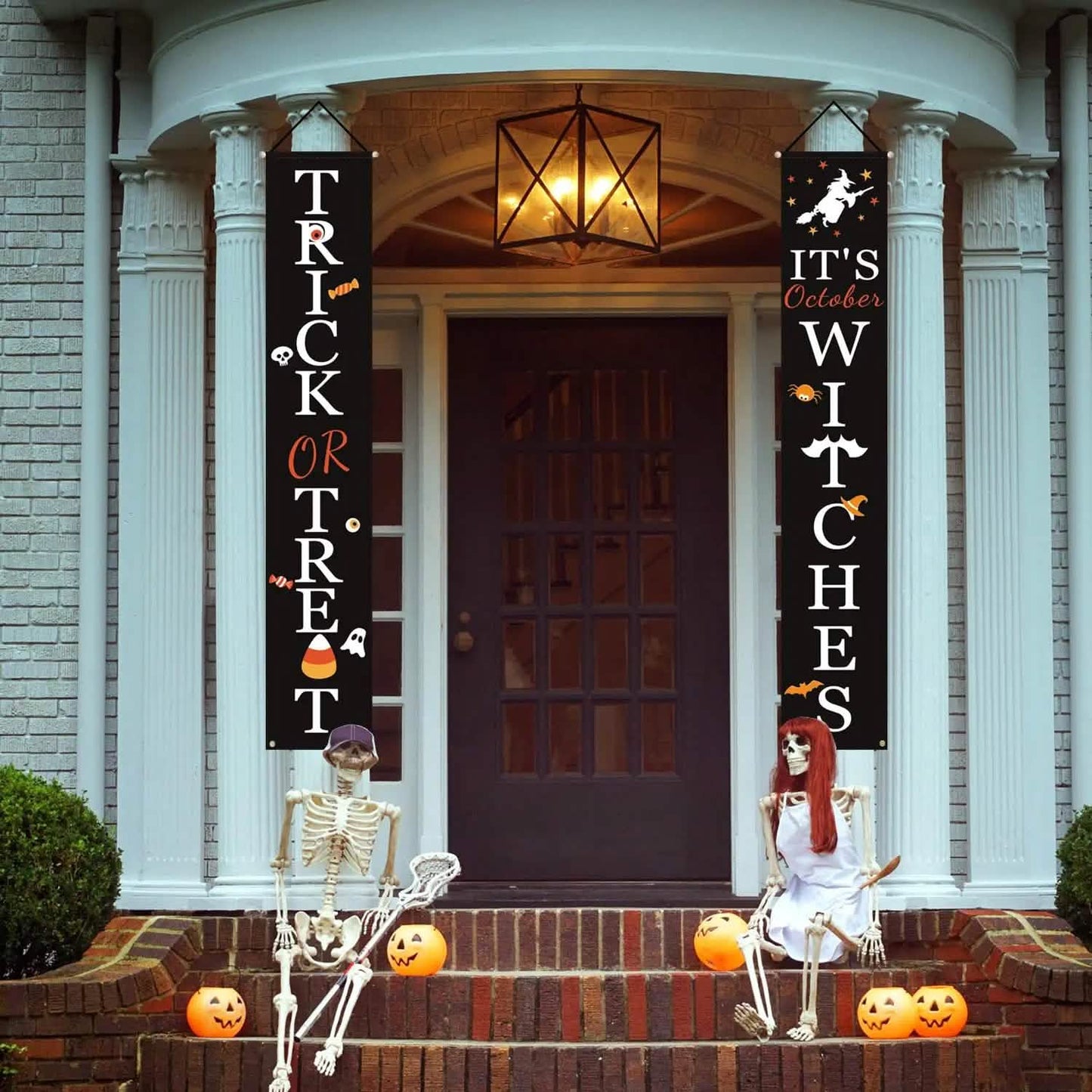 Halloween Porch Decoration October Witch Front Porch Banner Decorations DailySale