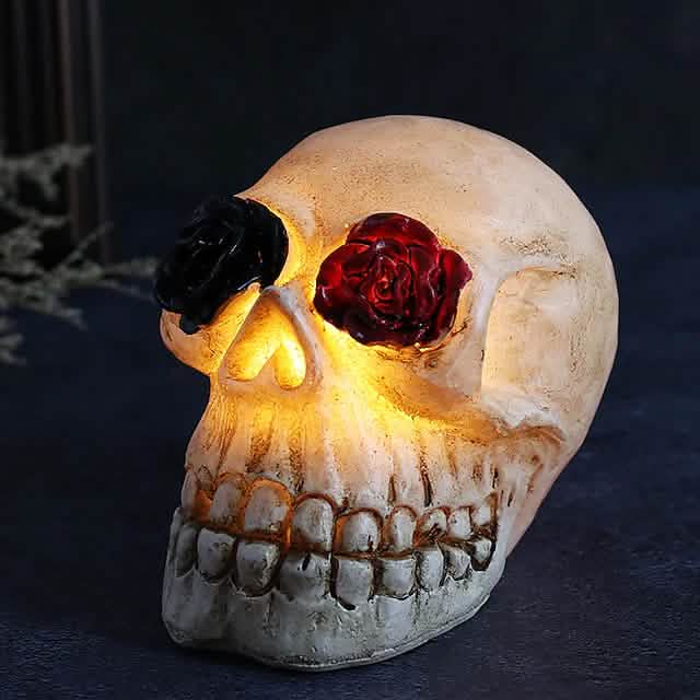 Halloween Resin Skull LED Night Light Decorative Light DailySale