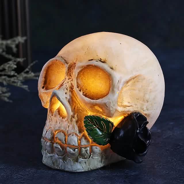Halloween Resin Skull LED Night Light Decorative Light DailySale