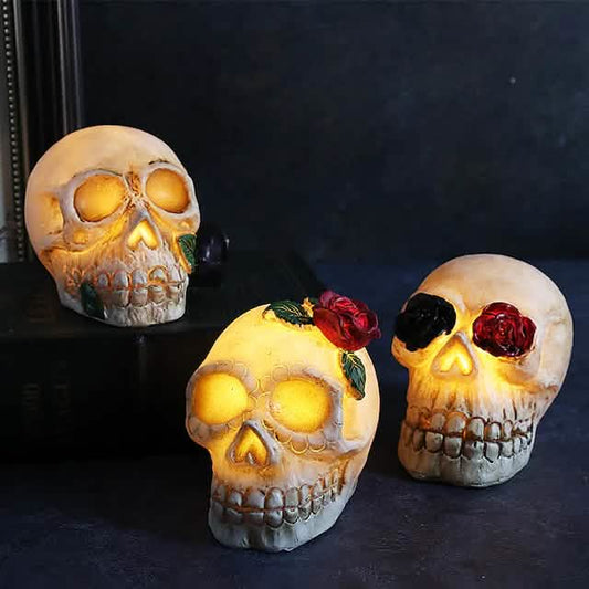 Halloween Resin Skull LED Night Light Decorative Light DailySale
