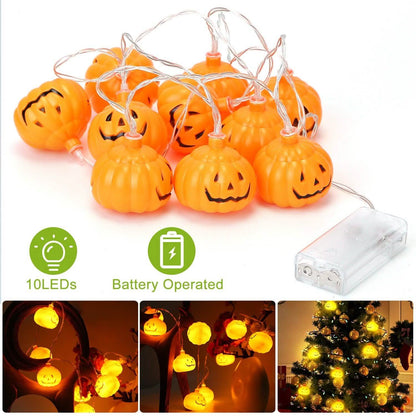 Halloween String Light Pumpkin LED Lamps Battery Powered DailySale