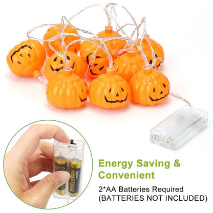 Halloween String Light Pumpkin LED Lamps Battery Powered DailySale