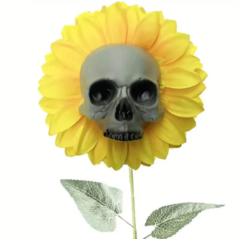 Halloween Sunflower Skull Head Garden Decoration DailySale