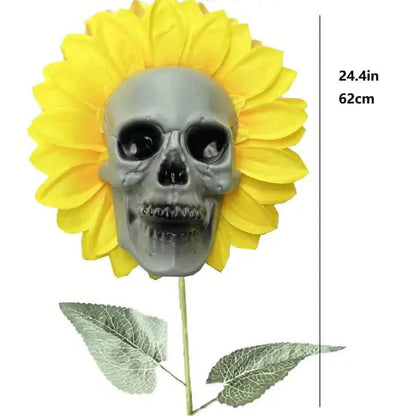 Halloween Sunflower Skull Head Garden Decoration DailySale