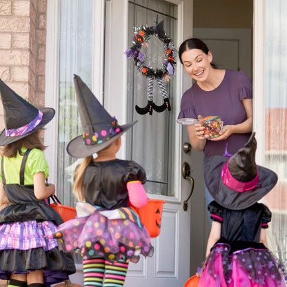 Halloween Witch Wreath Pumpkin Decorations DailySale