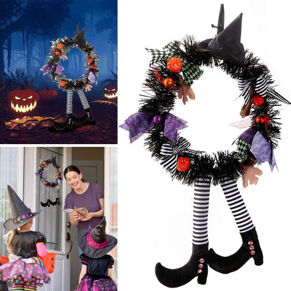 Halloween Witch Wreath Pumpkin Decorations DailySale