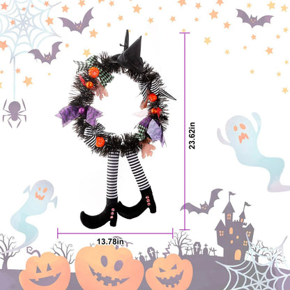 Halloween Witch Wreath Pumpkin Decorations DailySale