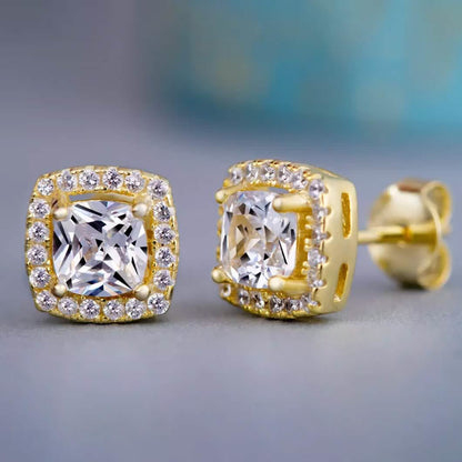 Halo Diamond Stud Earrings DailySale