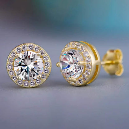 Halo Diamond Stud Earrings DailySale