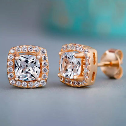 Halo Diamond Stud Earrings DailySale