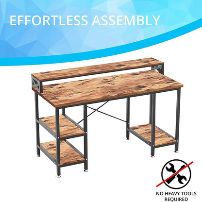 Halter 50-Inch Modern Office Desk with Storage DailySale