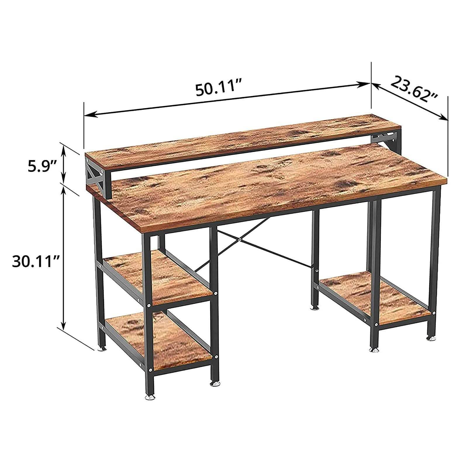 Halter 50-Inch Modern Office Desk with Storage DailySale