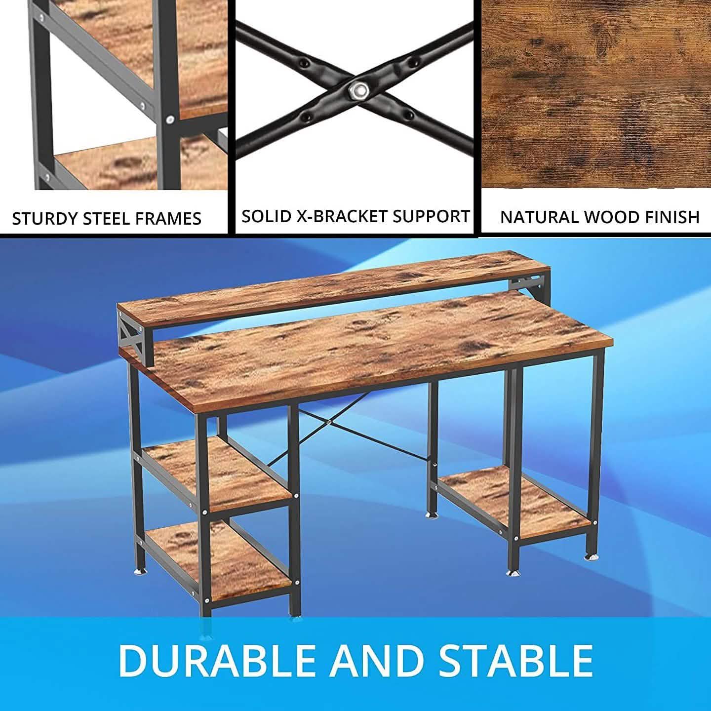 Halter 50-Inch Modern Office Desk with Storage DailySale