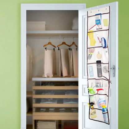 Halter Over the Door 42 Pocket Organizer Multi-Purpose Teenage Storage Solution DailySale