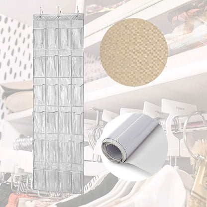 Halter Over the Door Hanging Shoe Organizer with 24 Pockets DailySale