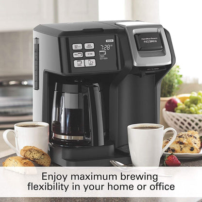 Hamilton Beach 49976 FlexBrew 2-Way Brewer Programmable Coffee Maker DailySale