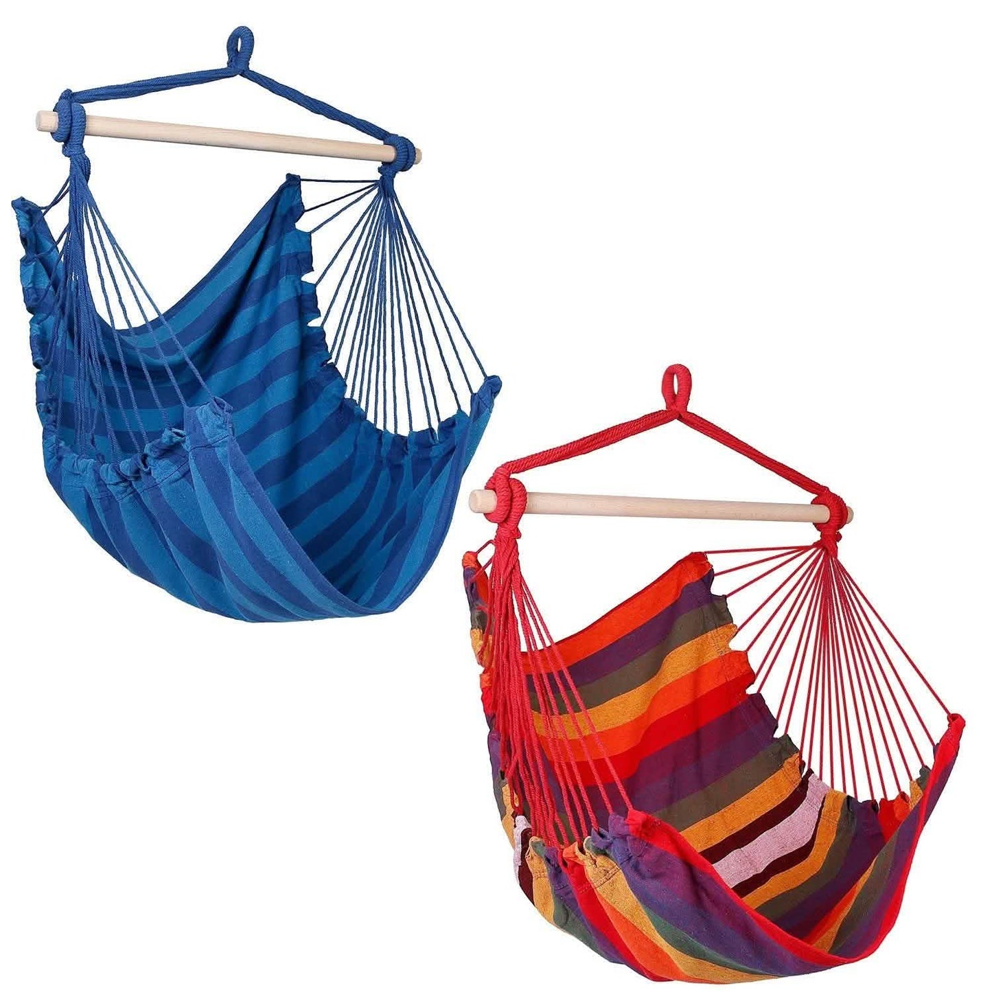 Hammock Hanging Chair Canvas with 2 Pillows DailySale