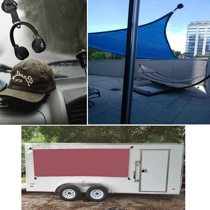 Hamnor Heavy Duty Car Camping Tie Down Suction Cups with Hooks DailySale