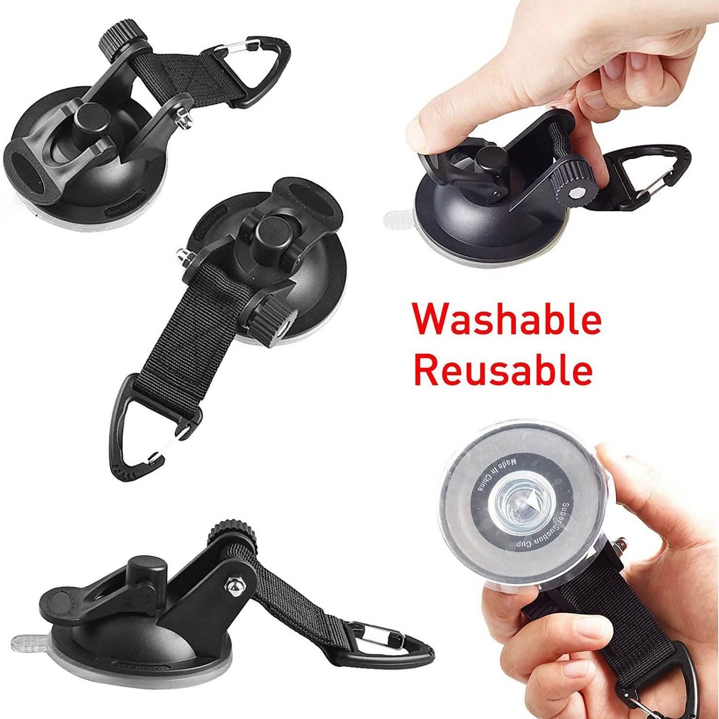 Hamnor Heavy Duty Car Camping Tie Down Suction Cups with Hooks DailySale