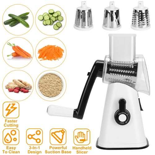 Hand Rotary Vegetable Mandoline DailySale