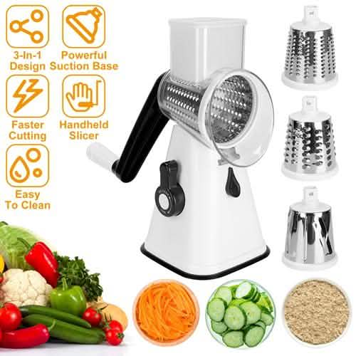 Hand Rotary Vegetable Mandoline DailySale