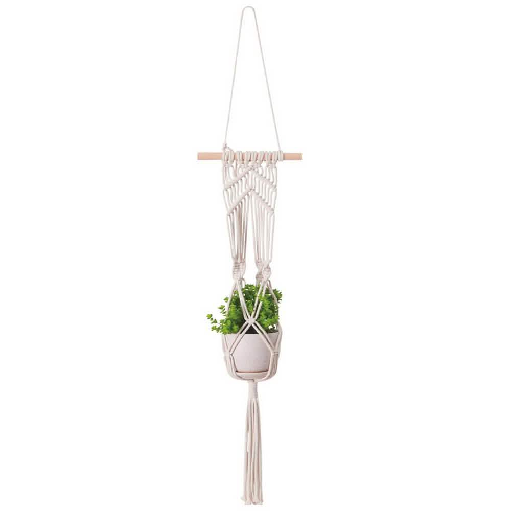 Hand Woven Macrame Tapestry Plant Hanger Holder DailySale