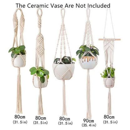 Hand Woven Macrame Tapestry Plant Hanger Holder DailySale