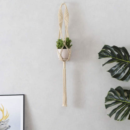 Hand Woven Macrame Tapestry Plant Hanger Holder DailySale