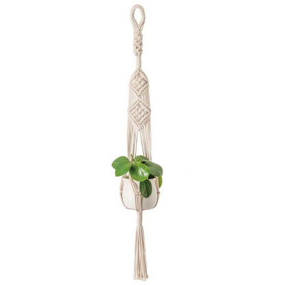 Hand Woven Macrame Tapestry Plant Hanger Holder DailySale