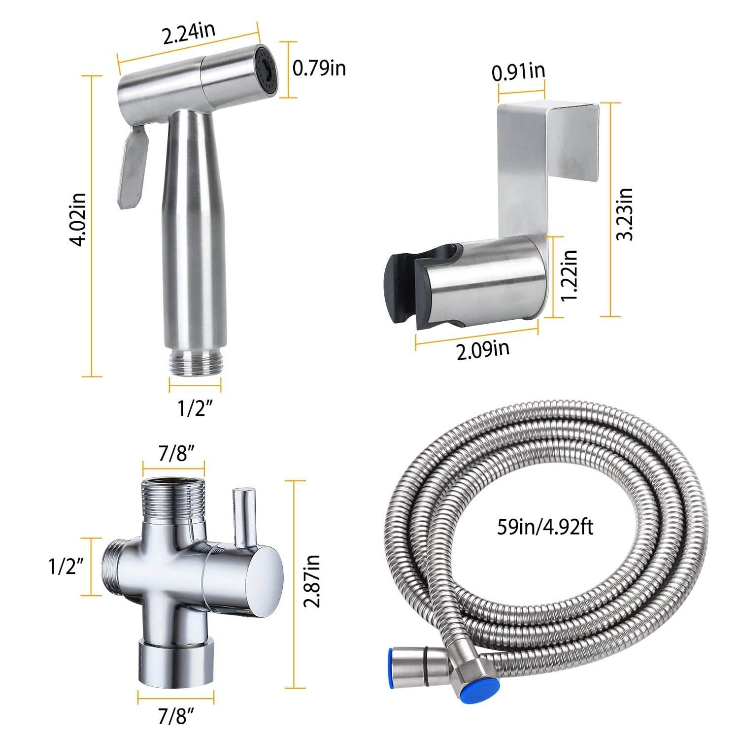 Handheld Bidet Sprayer Stainless Steel DailySale