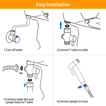 Handheld Bidet Sprayer Stainless Steel DailySale