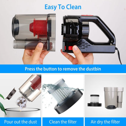 Handheld Car Vacuum Cleaner with Accessory Kit DailySale