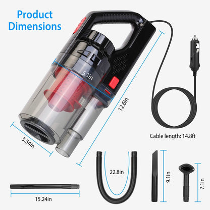 Handheld Car Vacuum Cleaner with Accessory Kit DailySale