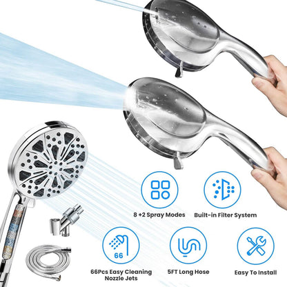 Handheld Filtered High Pressure Shower Head DailySale