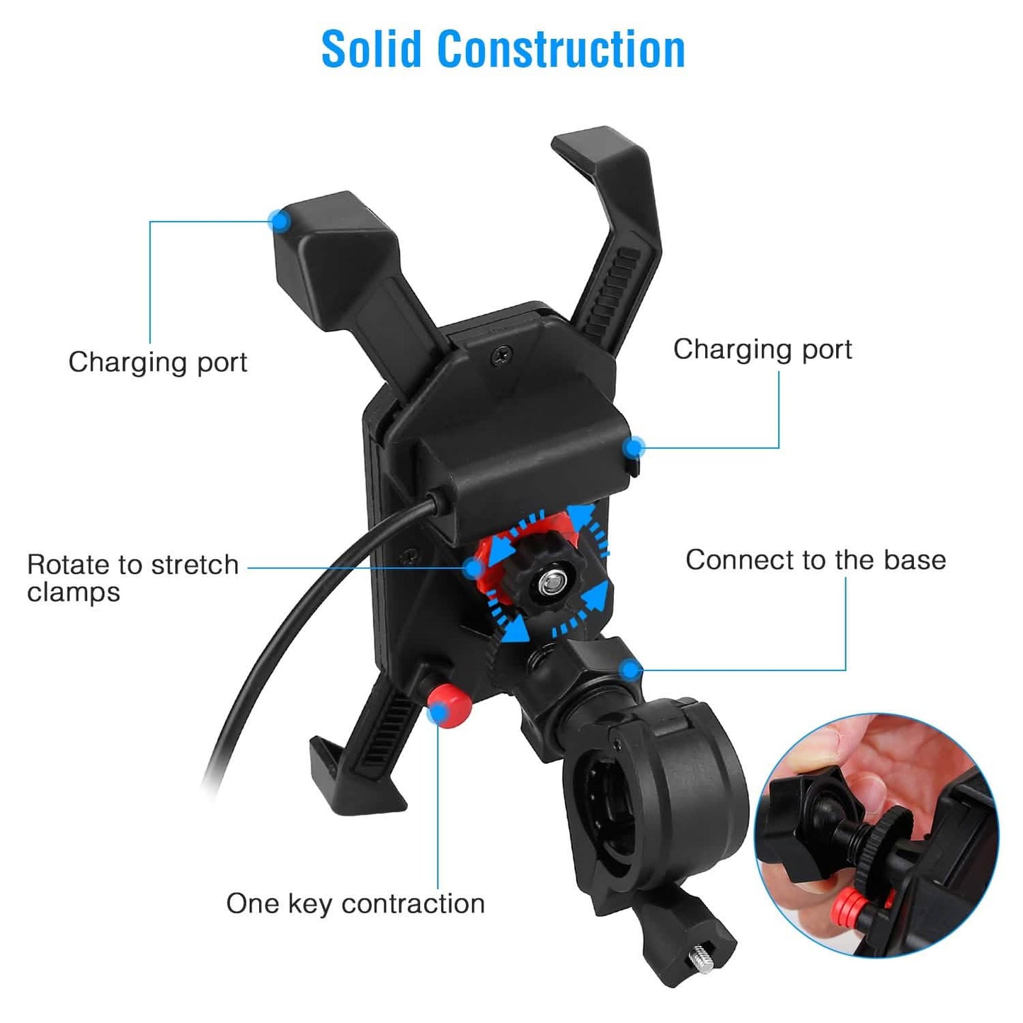 Handlebar Mirror Mobile Phone Holder DailySale