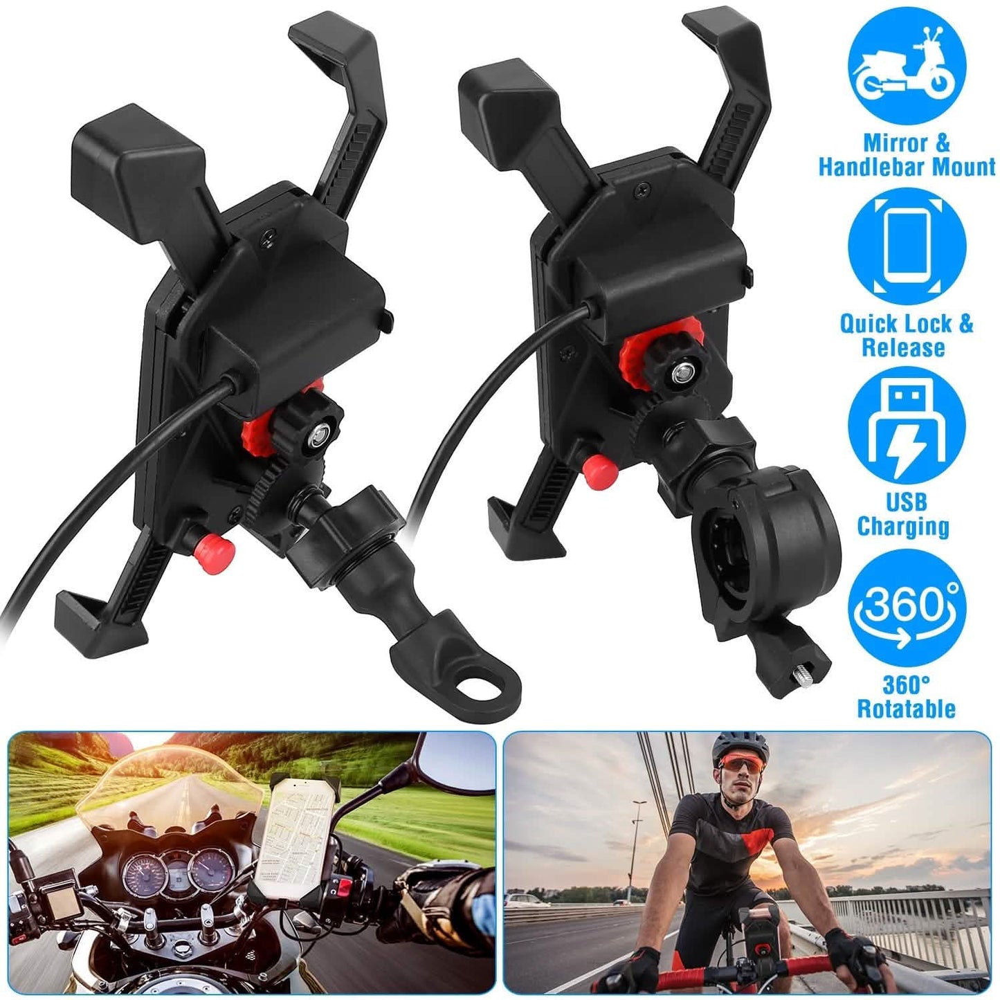 Handlebar Mirror Mobile Phone Holder DailySale