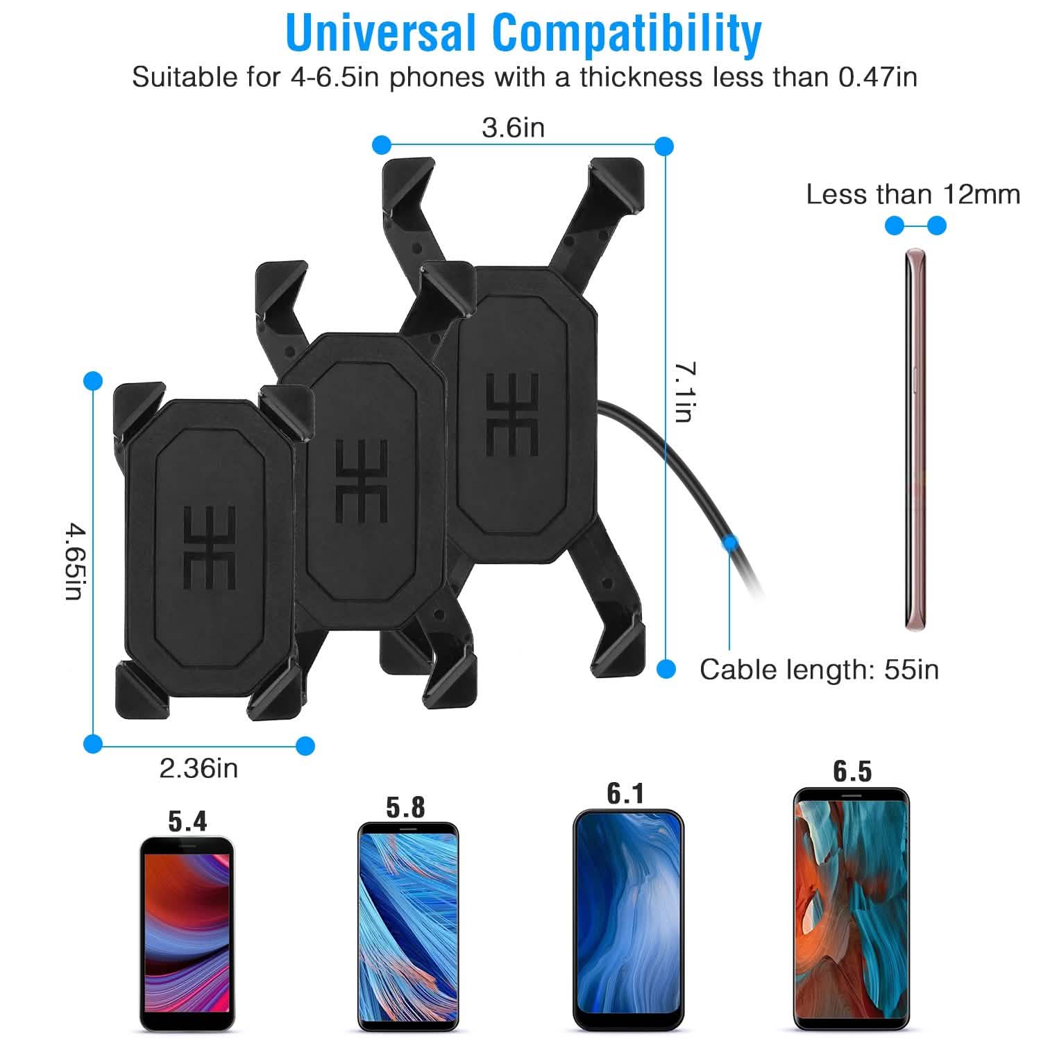Handlebar Mirror Mobile Phone Holder DailySale