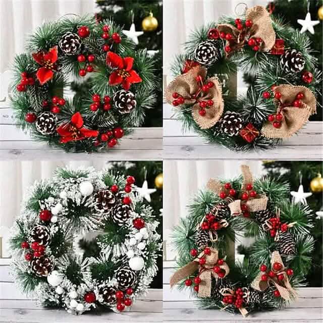 Handmade Christmas Decorative Wreaths DailySale