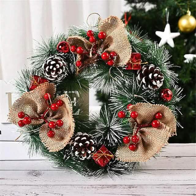 Handmade Christmas Decorative Wreaths DailySale